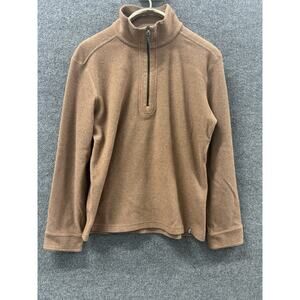 STIO Turpin Fleece Half-Zip Pullover Mens Medium Sweatshirt Brown Outdoors